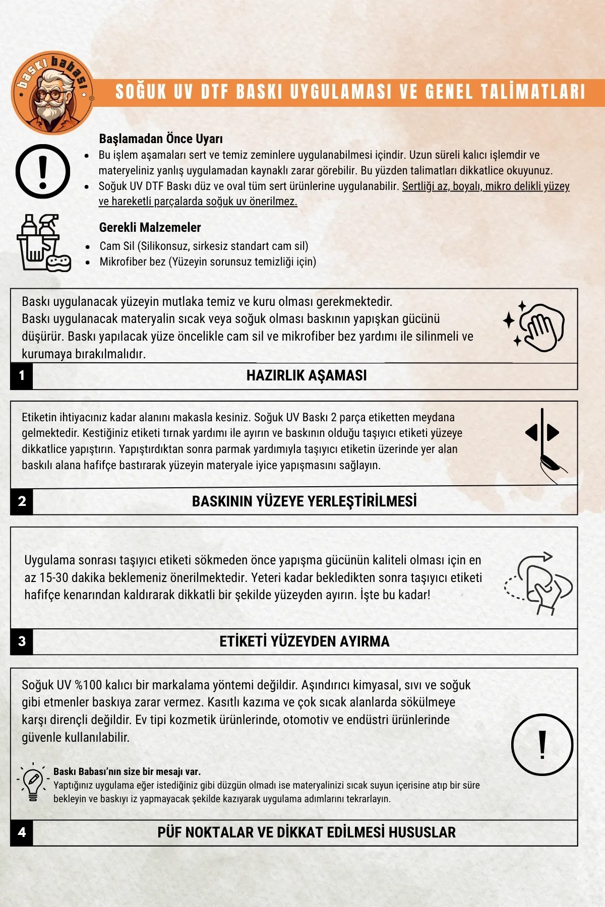 DTF Soğuk UV Baskı (mtül)